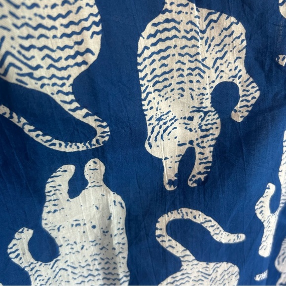 Perry Walker The Virginia women’s short sleeve blouse with ruffle sleeves- NWT - Picture 4 of 7